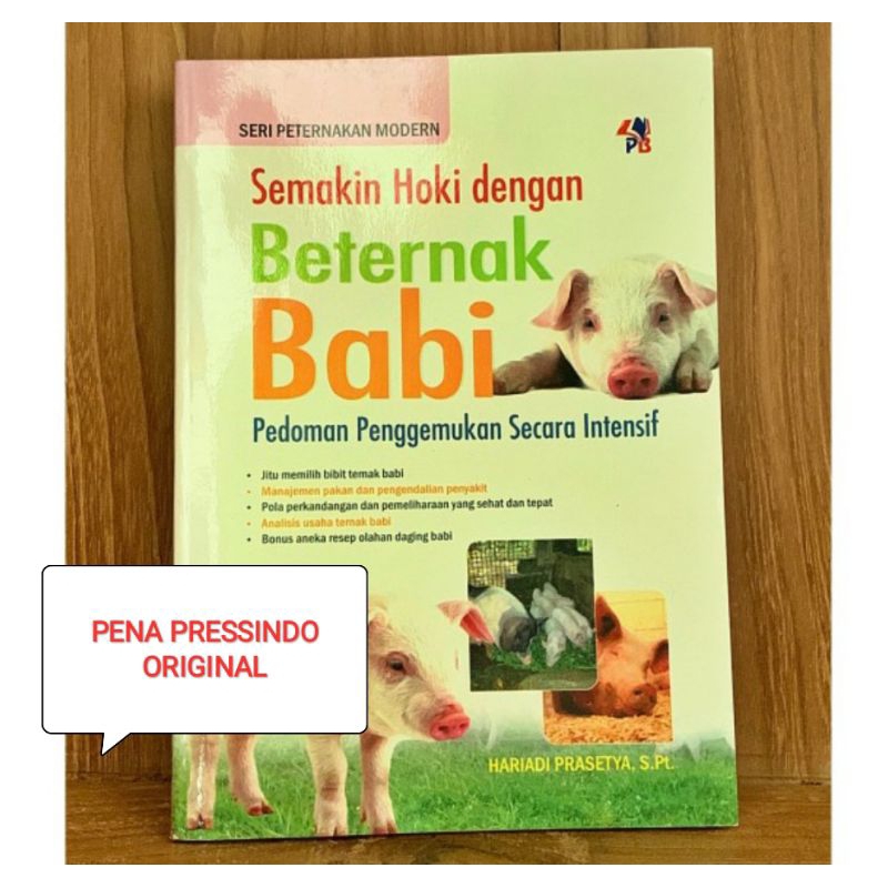 BUKU SEMAKIN HOKI DENGAN BETERNAK BABI - HARIADI PRASETYA