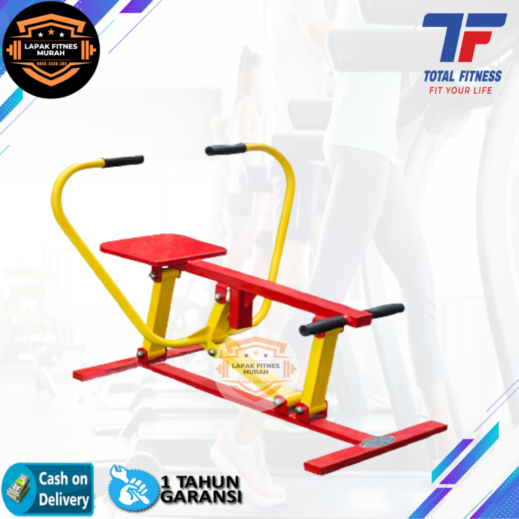 Total Fitness Rowing Machine Alat Fitness Outdoor - Olahraga Taman