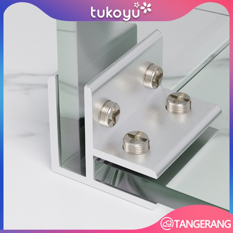 L Siku Penjepit Kaca/Jepit Kaca 2 Sudut/Siku Penjepit Kaca Jepit