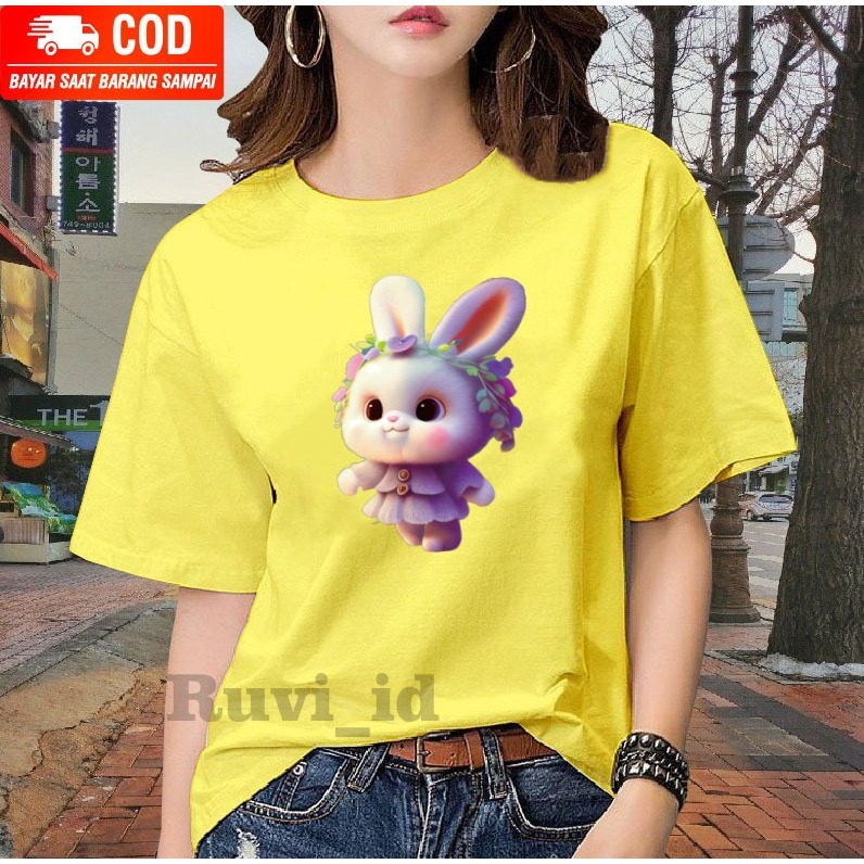 Ruvi_id-KAOS WANITA / BELI 3 GRATIS HEADSET EXTRA BAS / KAOS KELINCI DISTRO WANITA POPULER / KAOS PRIA / KAOS WANITA KOREAN STYLE / KAOS WANITA LENGAN PENDEK / KAOS WANITA OVERSIZE / ATASAN WANITA DEWASA / BAJU TRENDY / T-SHIRT BAHAN KATUN TEBAL MURAH