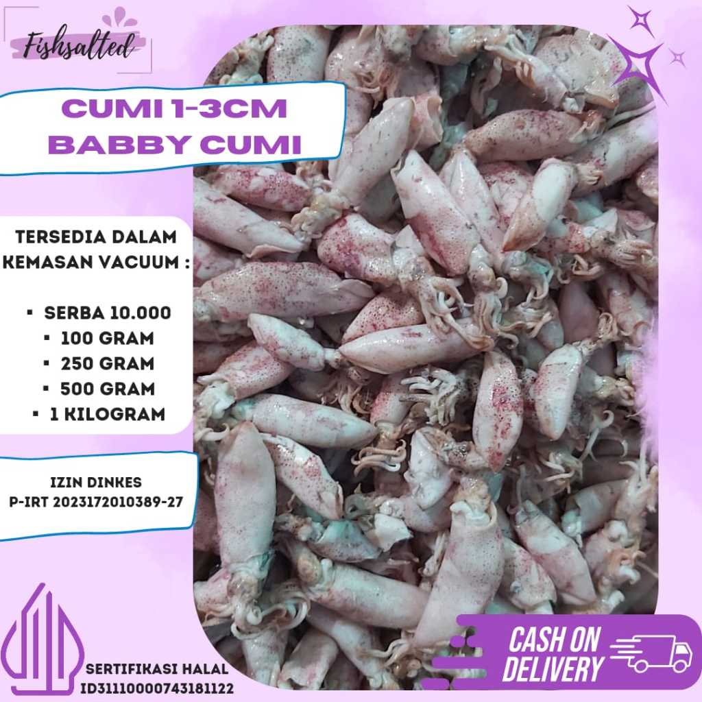 

PROMO CUMI BABBY ASIN GROSIR 1KARTOON 10KG / IKANASIN MURAH