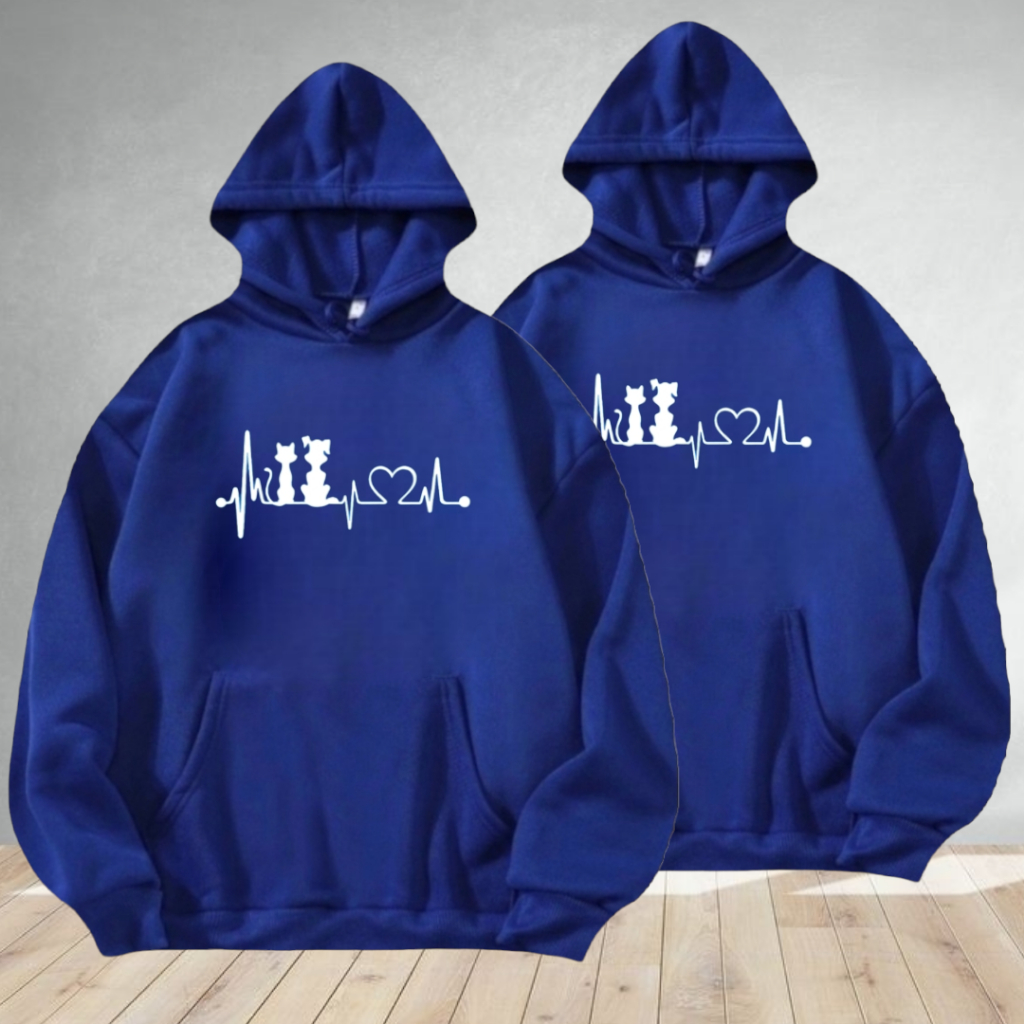 jaket couple  / sweater couple DTK CAT / sweater couple pasangan / switer couple pasangan / hoodie c