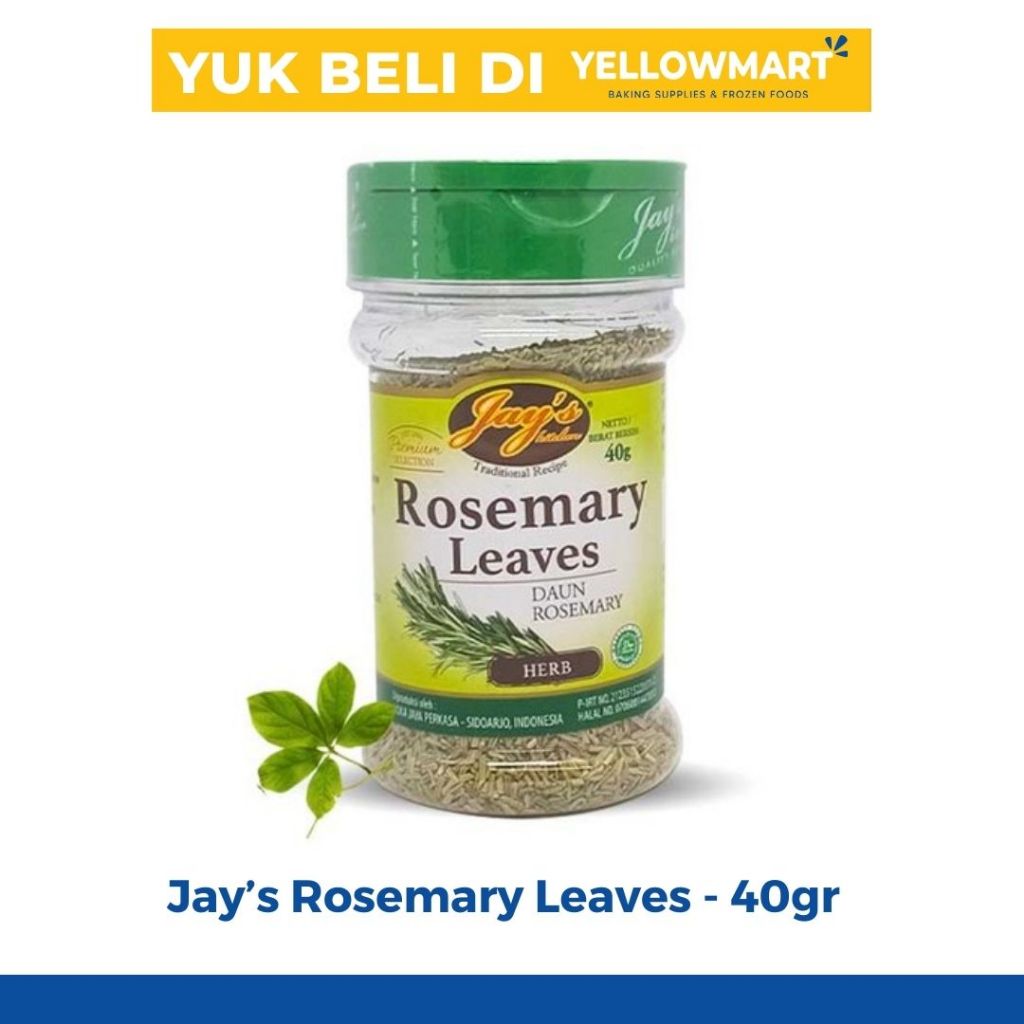 

Jay's Rosemary Leaves 40gr - Daun Rosemary Kering