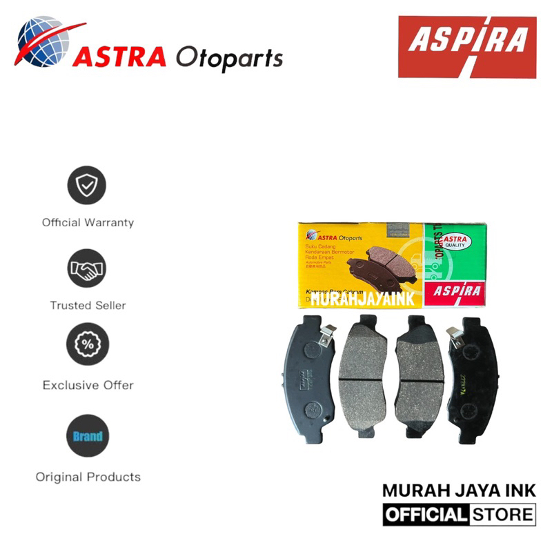 Kampas Rem Depan / Brake Pad ASPIRA HONDA BRIO / SATYA ORIGINAL
