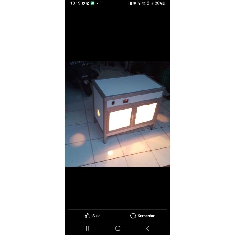 mesin penghangat butung/inkubator burung