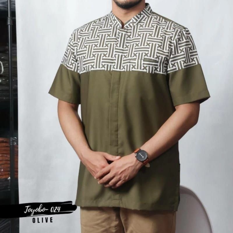 SAVIQ KEMEJA KOKO PRIA LENGAN PENDEK COMBINASI KEMKO PRIA KEMEJA PRIA SUBLIM