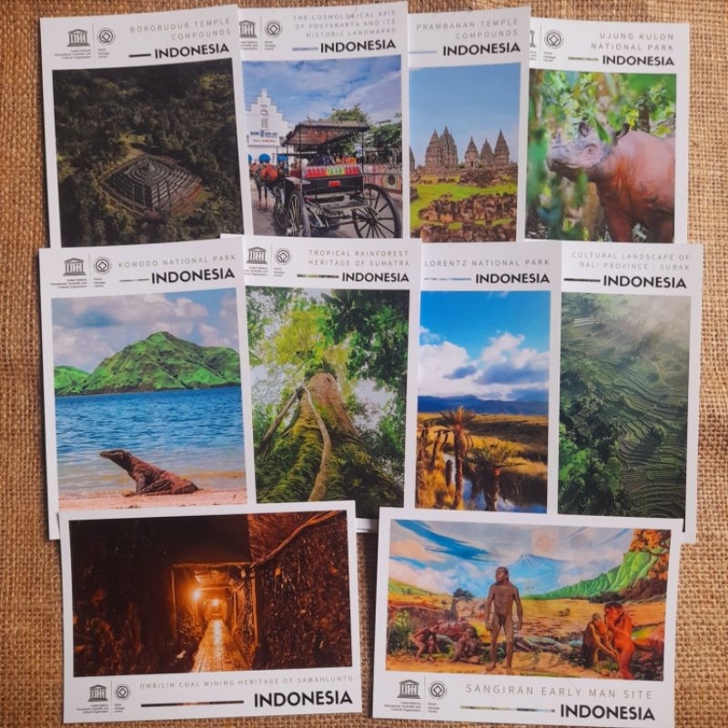 

Kartu Pos / Postcard / Postcrossing Indonesia - unesco whs indonesia