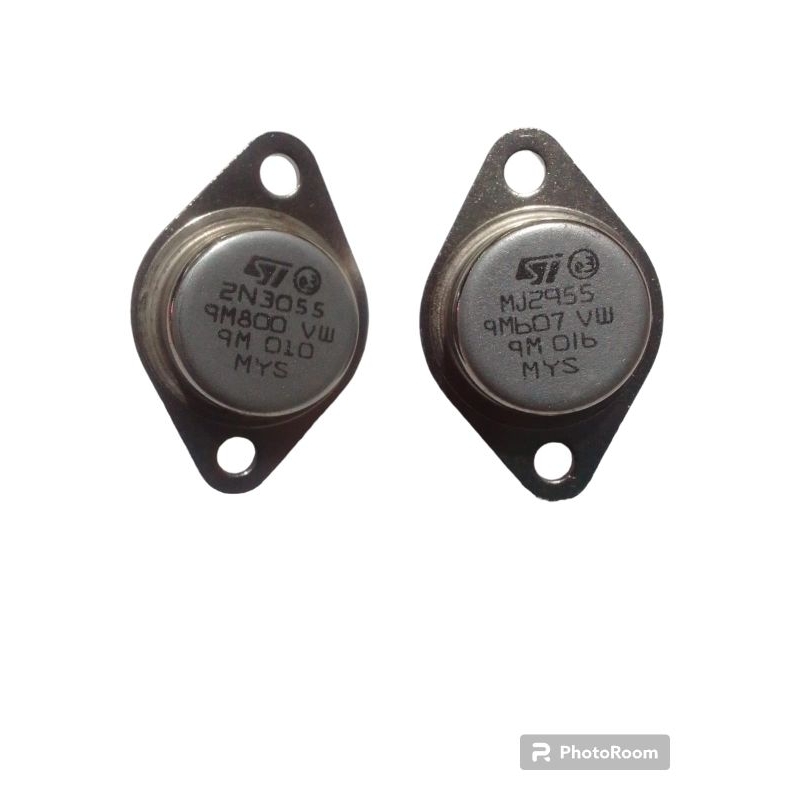 TRANSISTOR JENGKOL 2N3055 MJ2955 (1 SET),FINAL JENGKOLAN ORI MALAYSIA