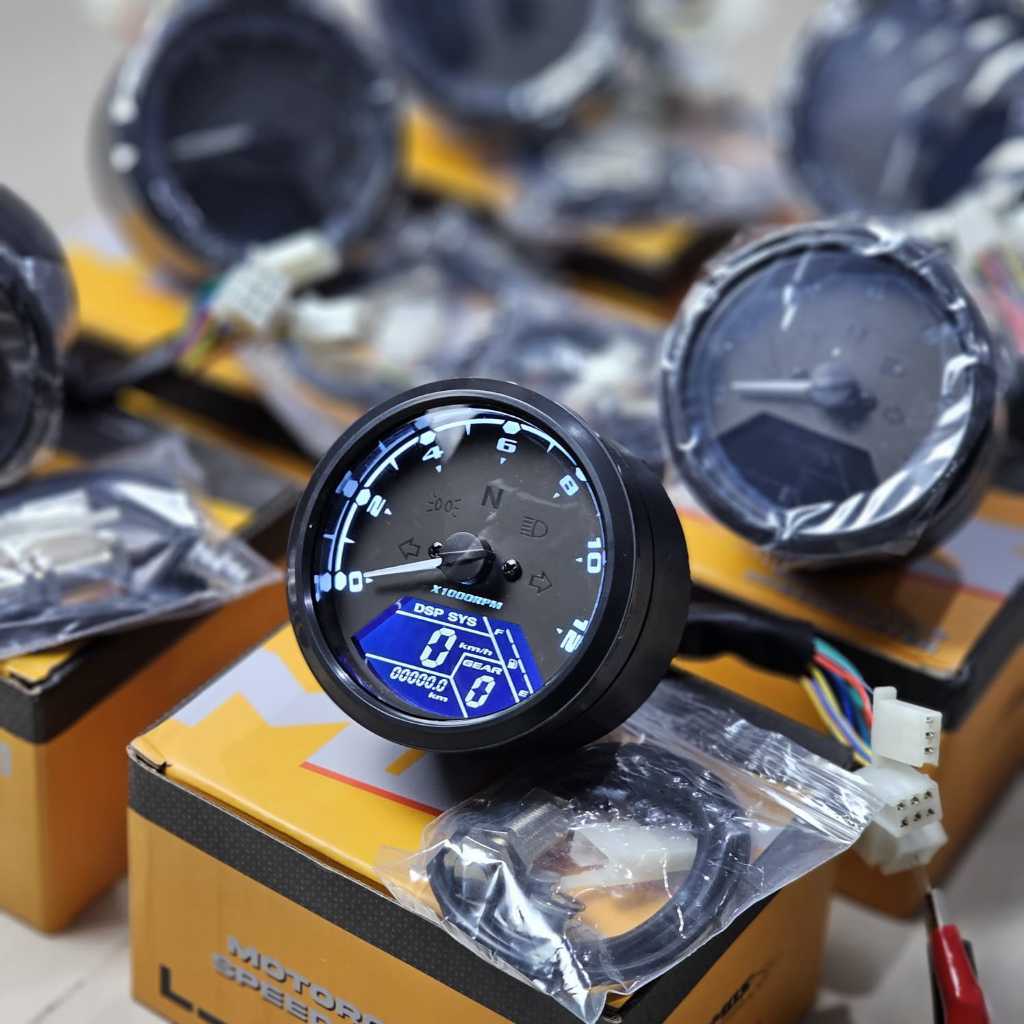 Speedometer digital babon batok YL spido babon pnp batok yl spido bulat babon digital