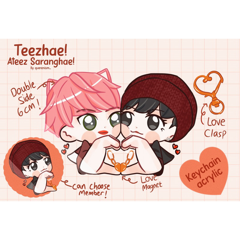TEEZHAE KEYCHAIN ATEEZ