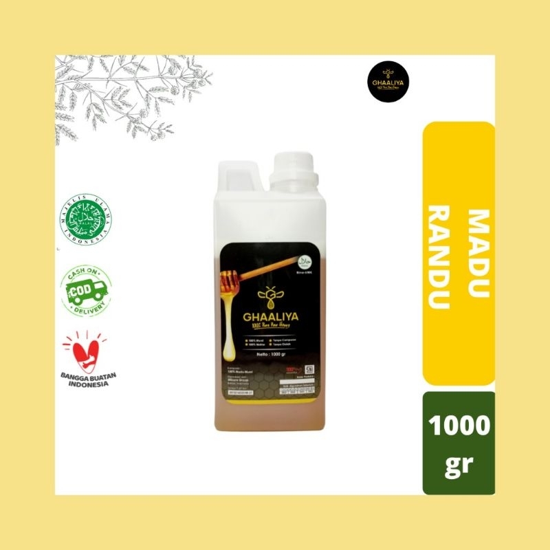 

Madu Murni Asli Nektar Randu 1000gr
