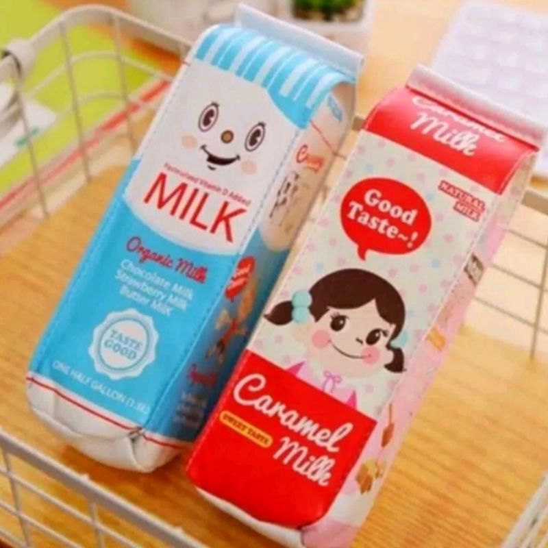 

Tempat pensil sleting motif MILK KOTAK, CARAMEL MILK, POCKY / Tempat pensil motif snack pocky, milk kotak, caramel milk