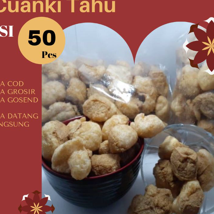 

Baru BISA COD - Kerupuk Cuanki Tahu isi 50 pcs - Cuankie - Toping Baso Aci - Seblak - Bakso