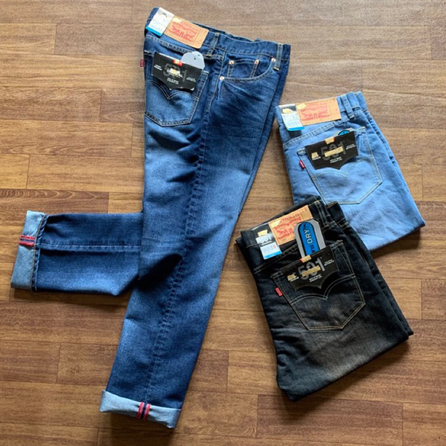 Jeans Panjang Pria Celana 501 Japan Full Straight Denim