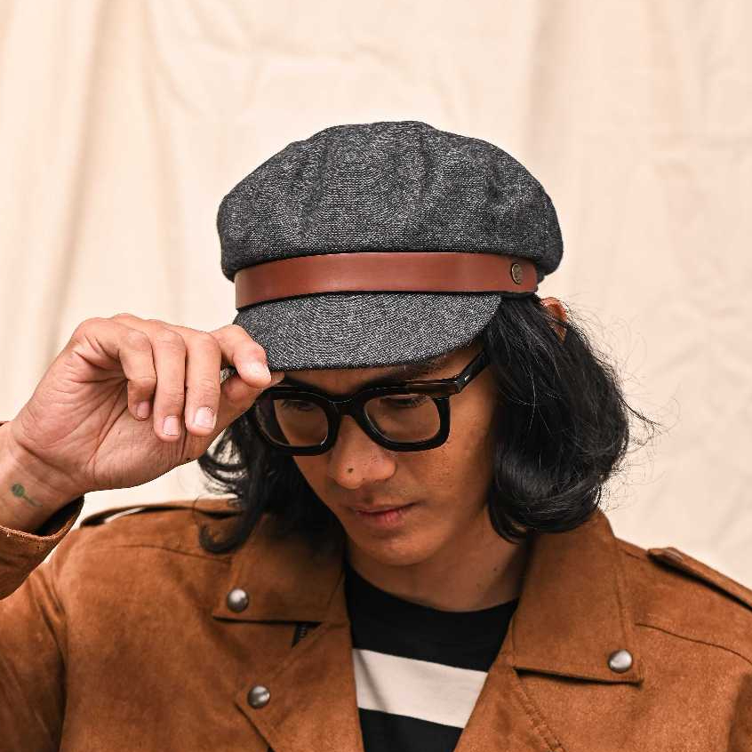 FMC Topi Kapten Fiddler Hat Baker Boy Skipper Sailor Cap Pueblo American Heritage 011023