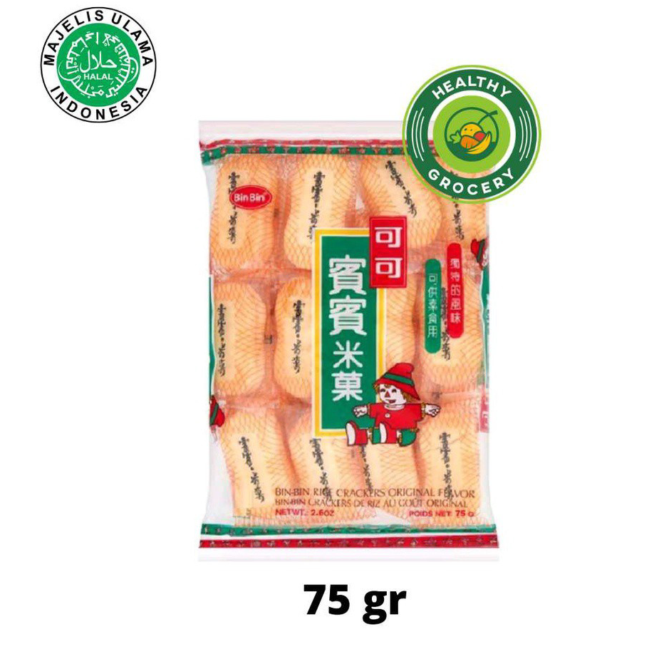 

Terlaris Bin Bin Rice Crackers Original 75gr Promo