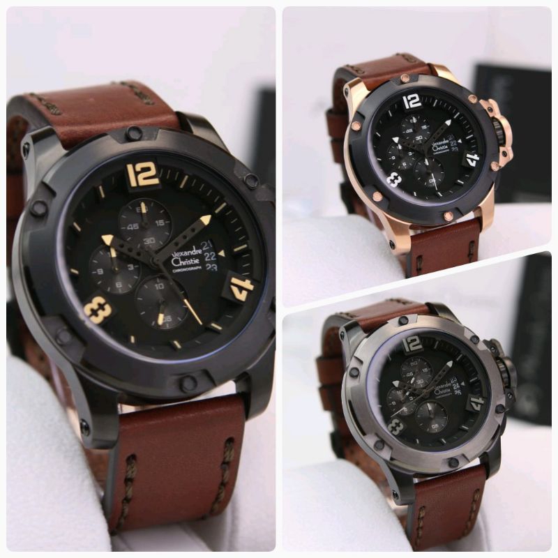 JAM TANGAN COWOK ALEXANDRE CHRISTIE AC6295 / AC 6295 ORIGINAL / FREE BATRAI