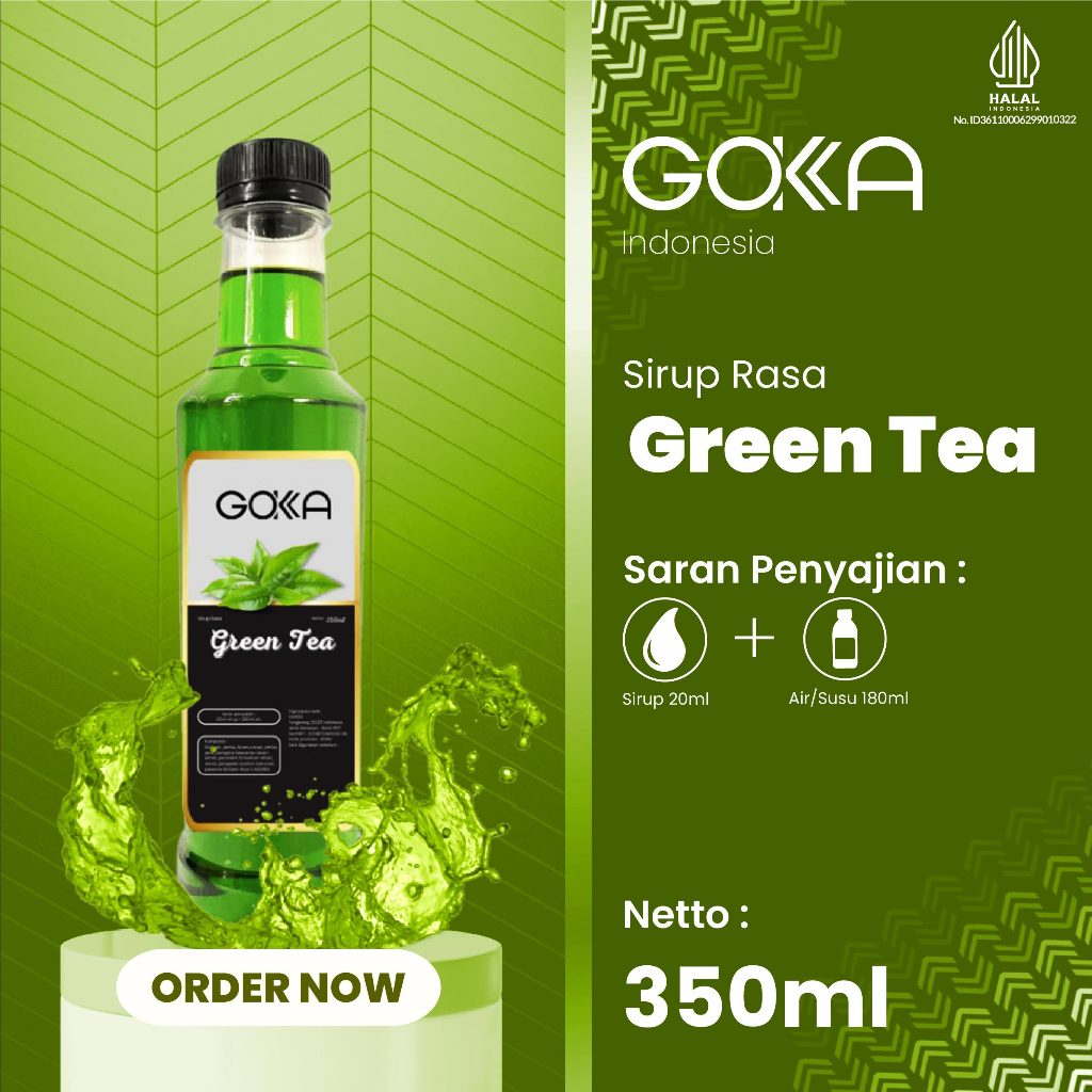 

Sirup Gokka Rasa Green Tea / Minuman Syrup Rasa Green Tea 350ml