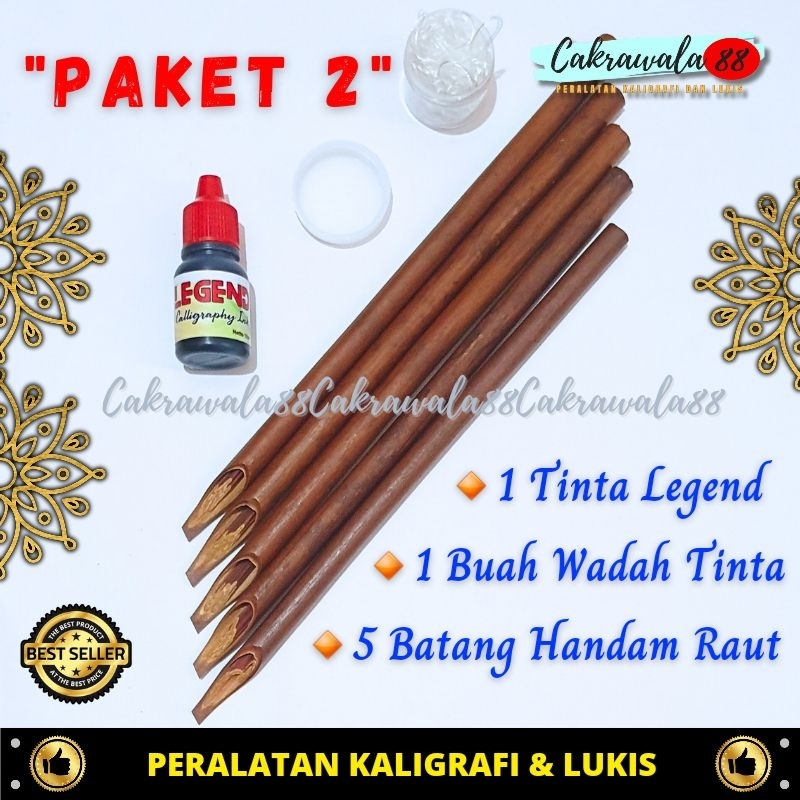 

Paket Belajar Menulis Kaligrafi Tinta LEGEND (Handam, Tinta, Wadah Tinta, Benang/liqah)