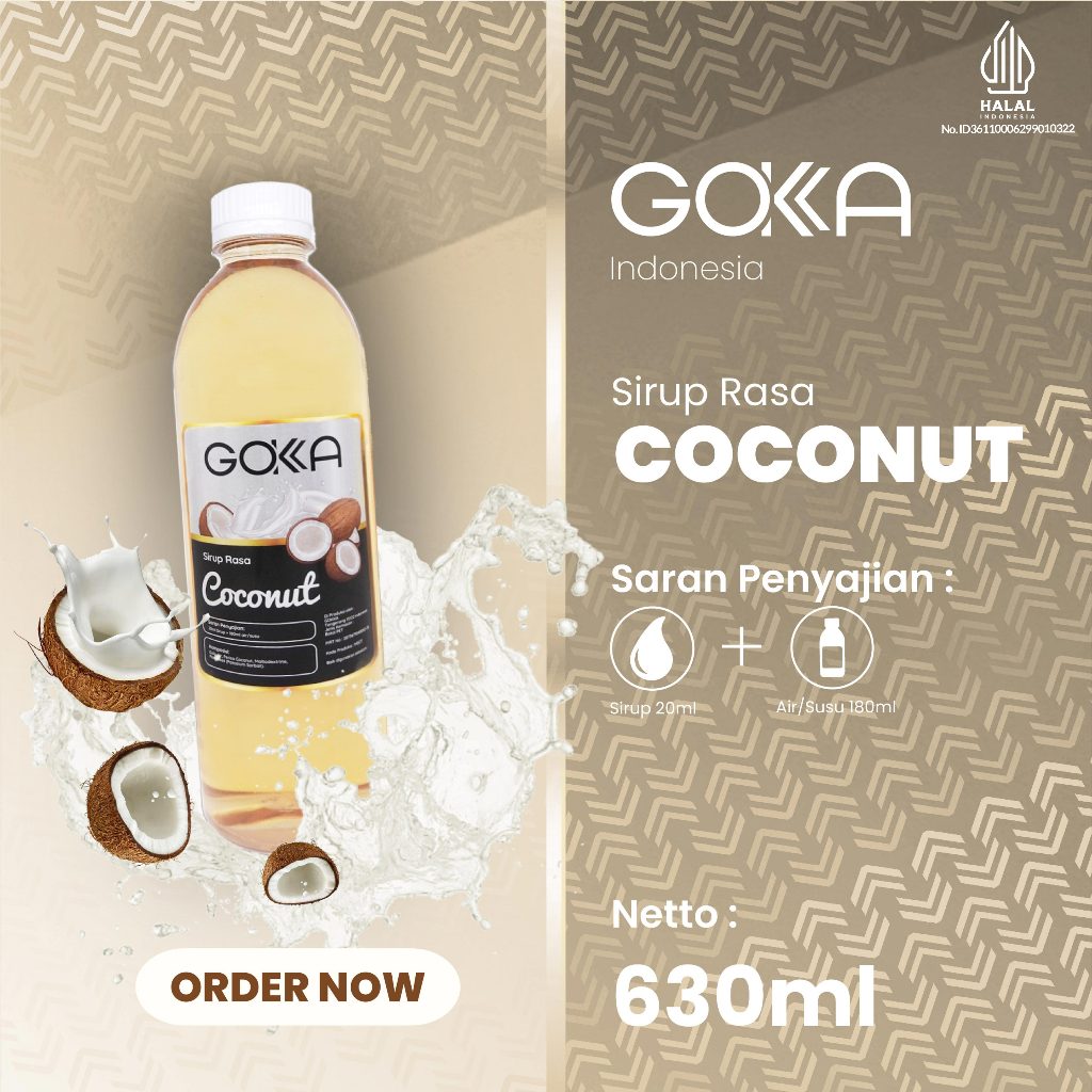 

Sirup Gokka Rasa Kelapa / Syrup Coconut Gokka 630ml