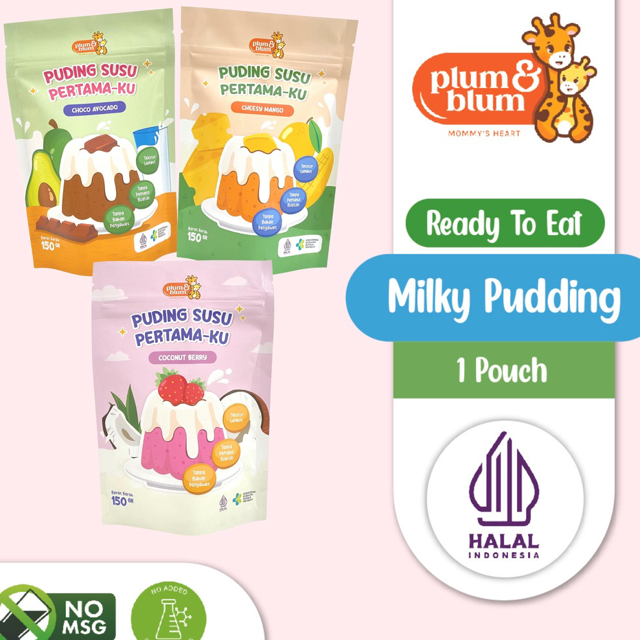 

Ready Plum & Blum Silky Pudding Susu Buah Snack Mpasi - 150 gram ☇✯✱