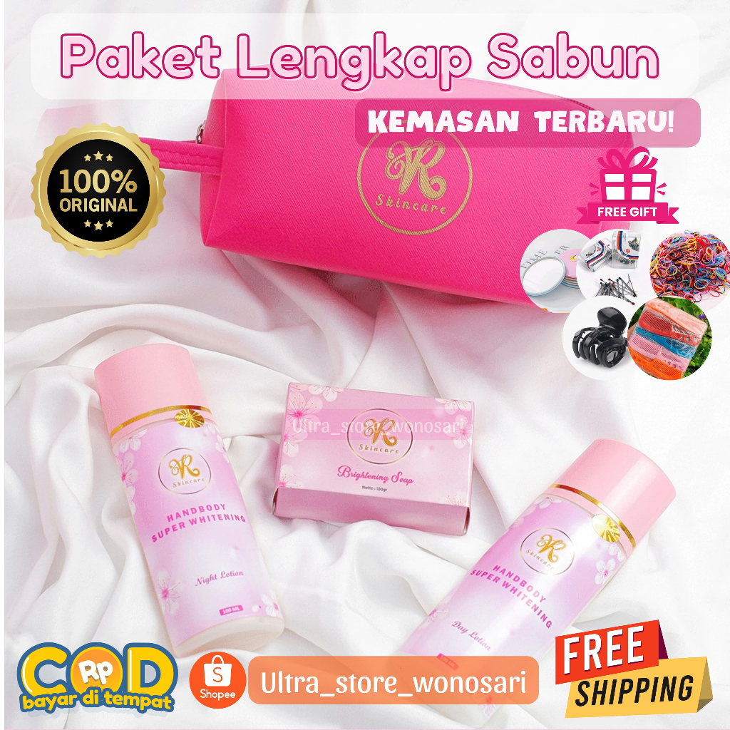 Paket lengkap HB pemutih VR/ Paket Lotion VR skincare