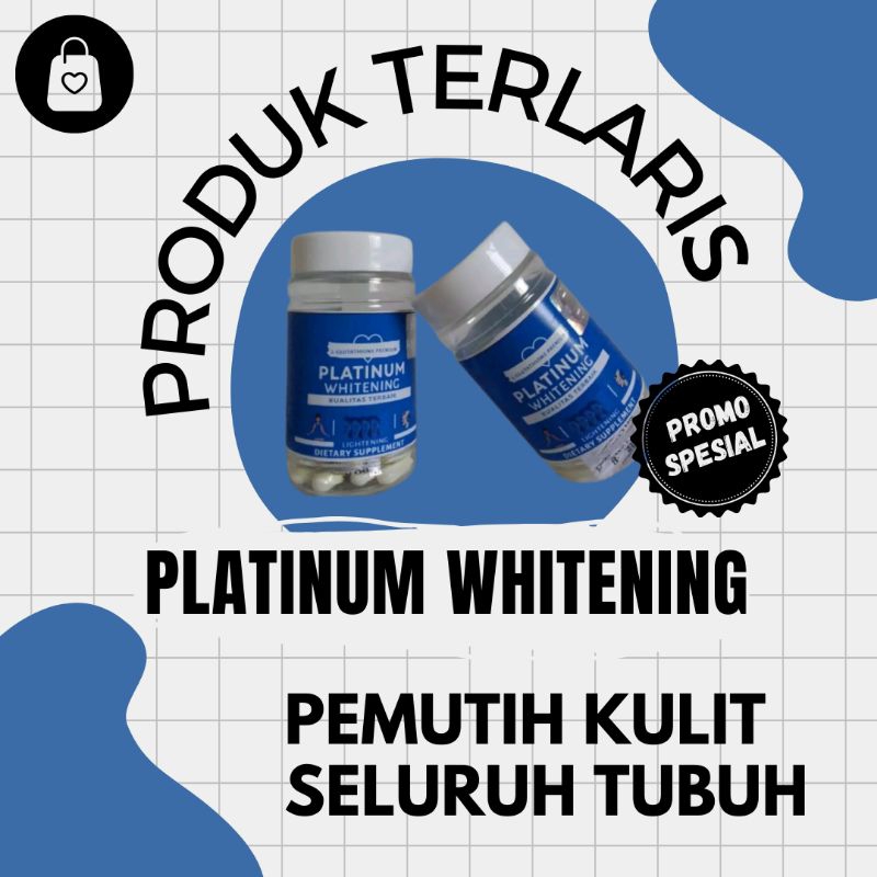 PLATINUM WHITENING pemutih kulit glutathione collagen drink | GLUTATHIONE PEMUTIH KULIT | KAPSUL PEM