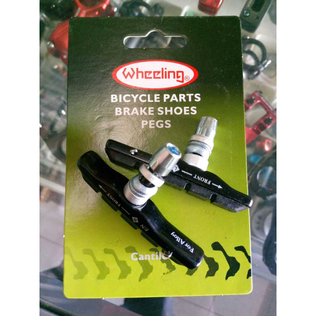 Brake Pad sepeda Mtb model Vbrake Wheeling Karet Kanvas Rem Cantilever
