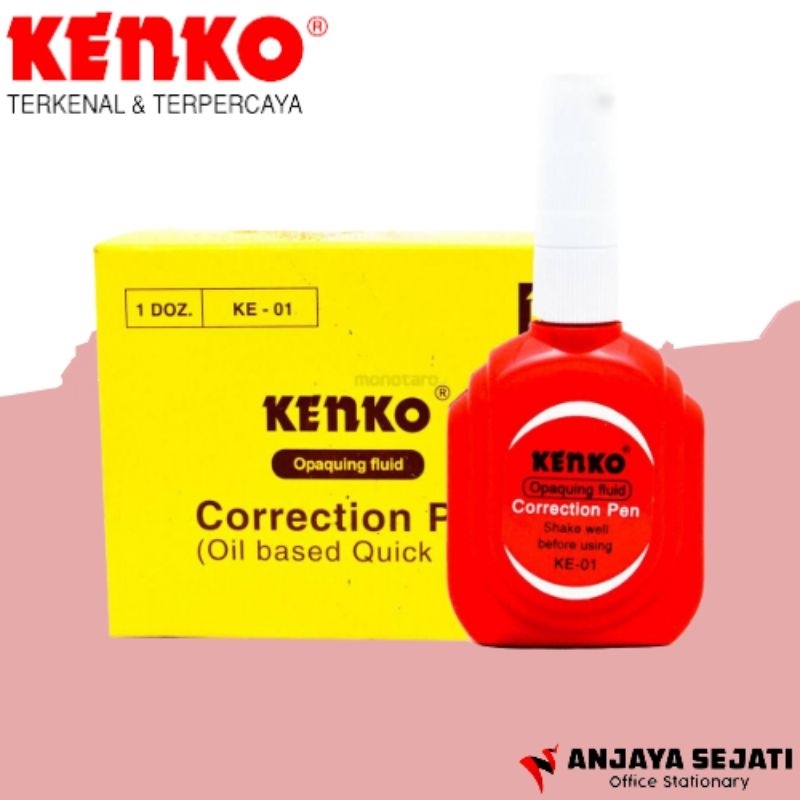 

Tipex Kenko Botol KE-01 | Tipex Cair | Perlusin (12 pcs)