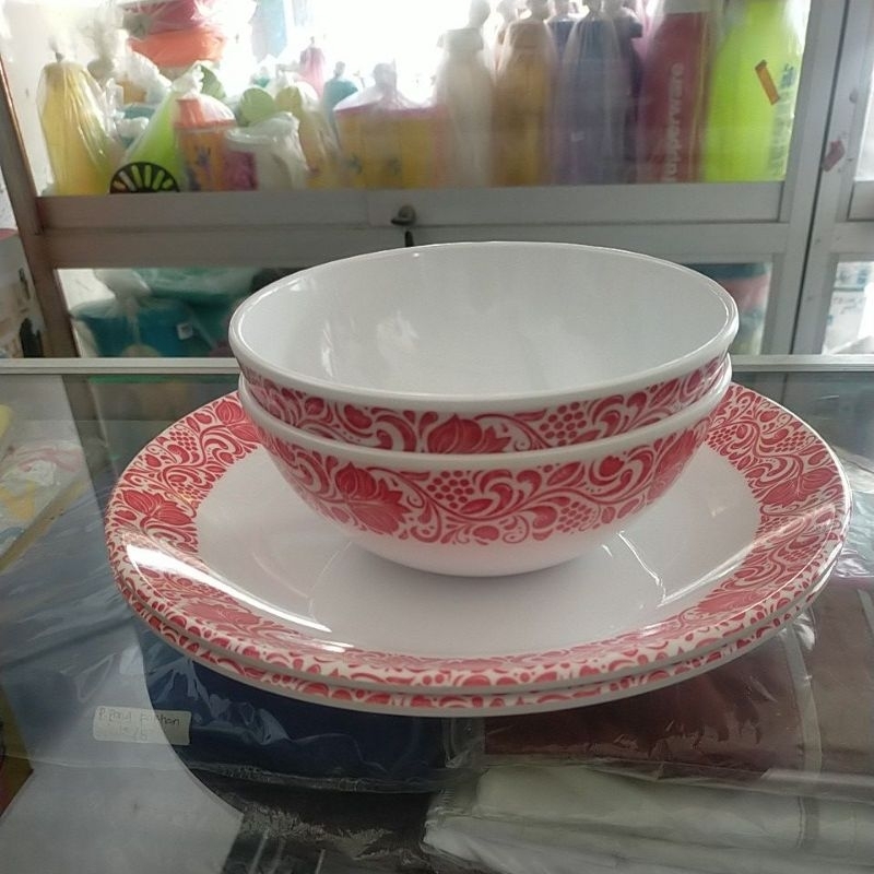 Classic Red Melamine Tupperware