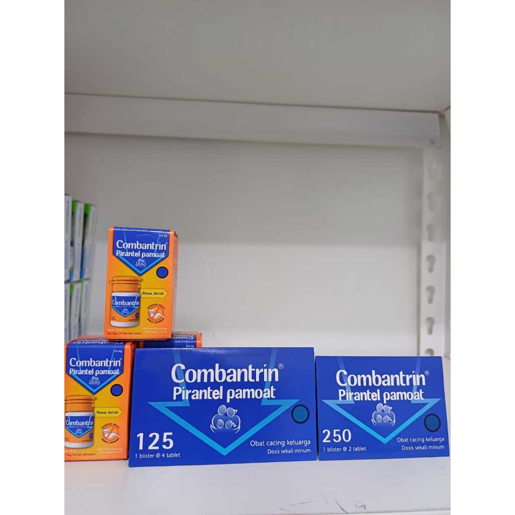 Combantrin tablet 125/ Combantrin tablet 250/ Combantrin sirup rasa jeruk