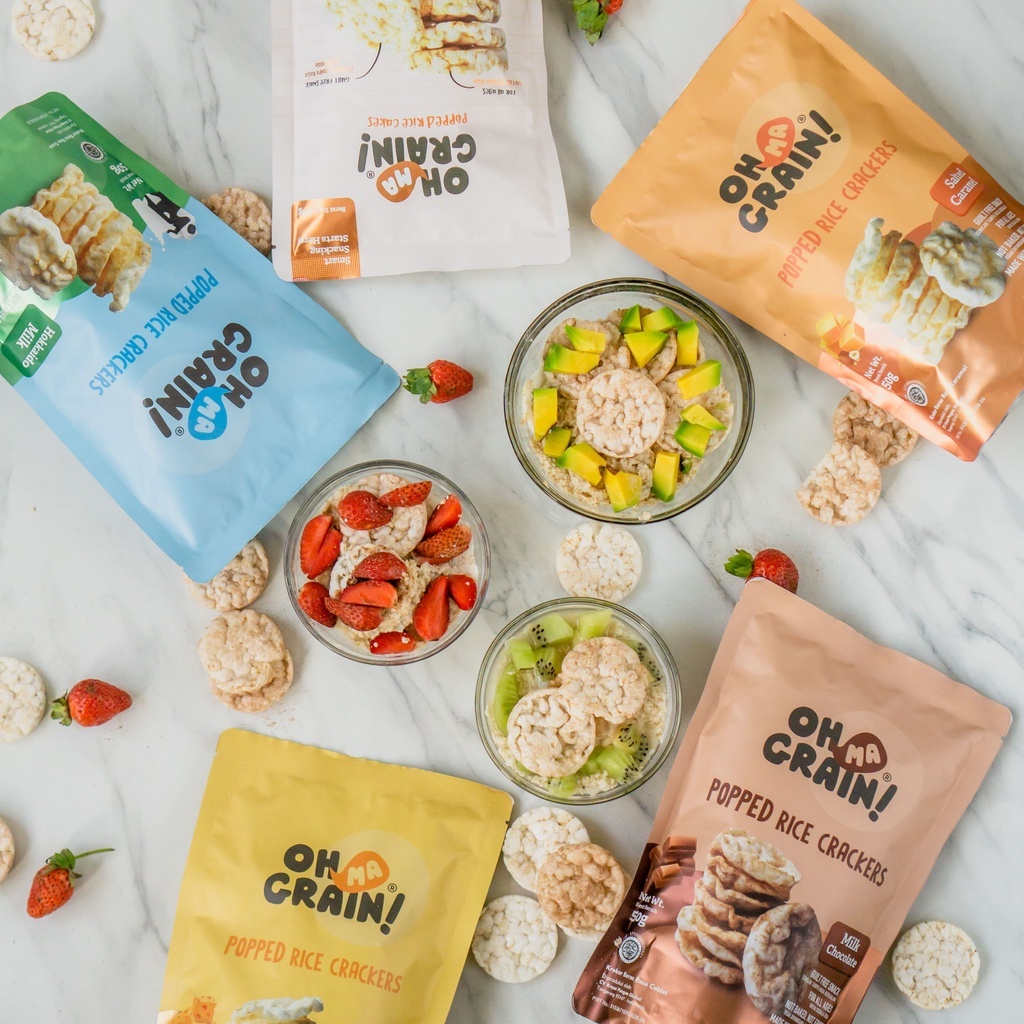 

Oh Ma Grain Crackers | Rice Crackers | Cemilan Sehat