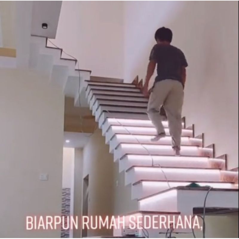 LAMPU LED TANGGA OTOMATIS SENSOR / LED STRIP TANGGA OTOMATIS