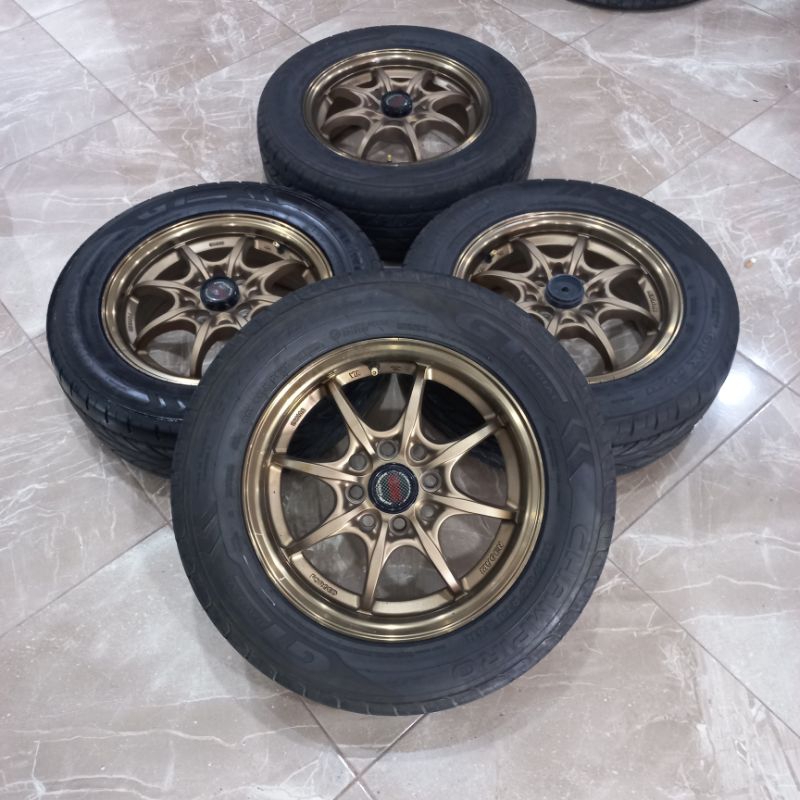 VELG MOBIL BEKAS | REP MUGEN RING 14 + BAN BUAY BRIO AYLA AGYA SIGRA CALYA