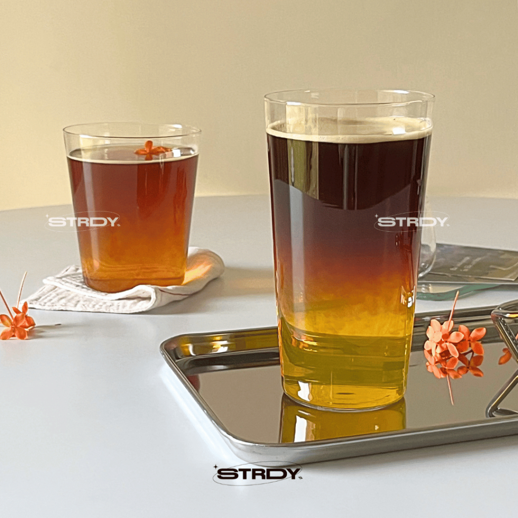 [STRDY.] Crystal Thin Glass - gelas aesthetic korea gelas tinggi gelas kopi latte