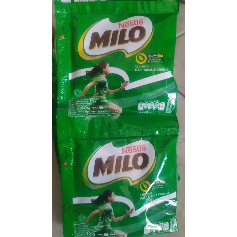 

Milo renteng isi 10 sachet