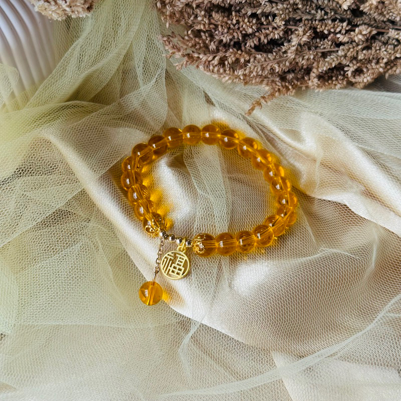 Gelang citrine natural