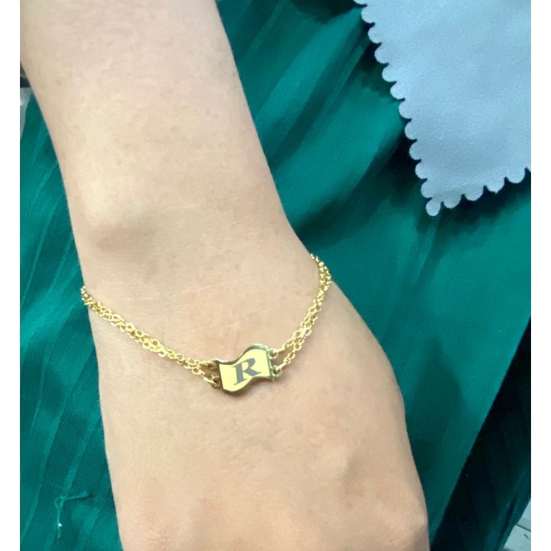 gelang titanium asli gelang huruf