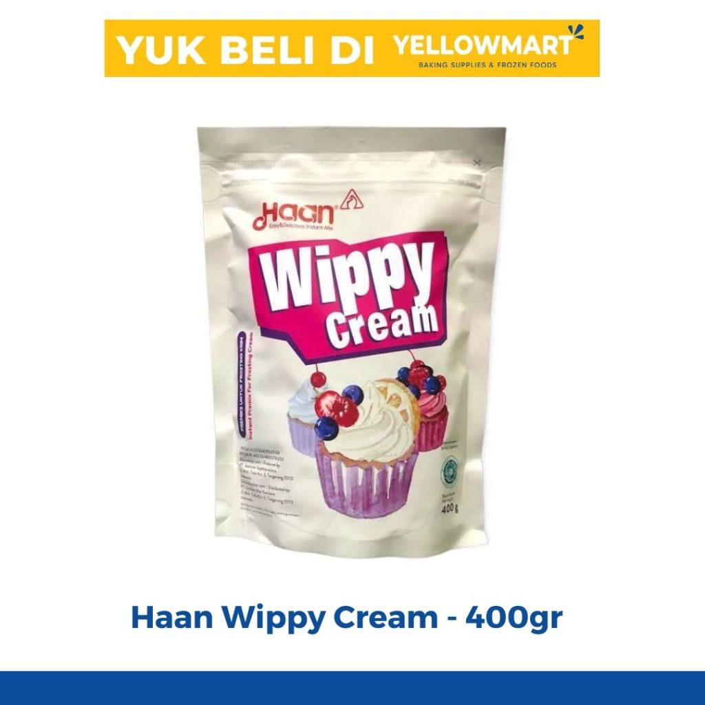 

Haan Wippy Cream 400gr - Kemasan Pouch - Whip Cream Krim