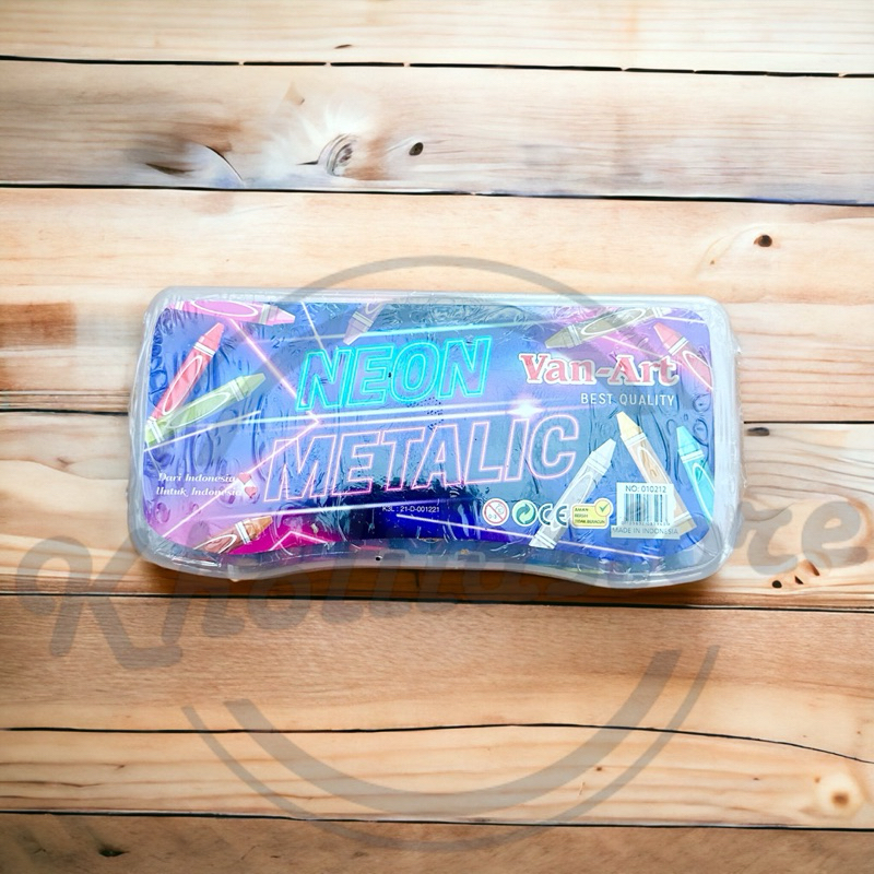 

Crayon Neon Metalic Van Art 12 warna