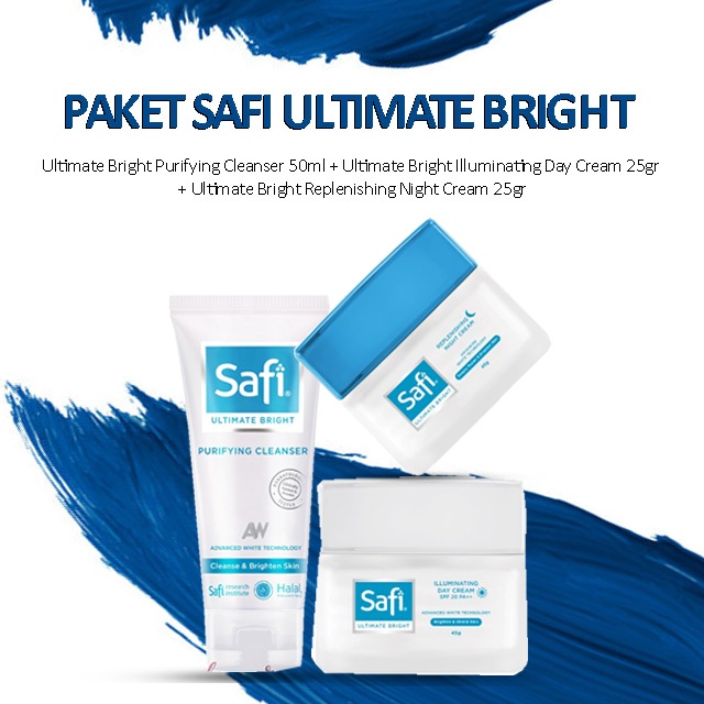 Paket Safi Ultimate Bright 3pcs - Skincare Mencerahkan