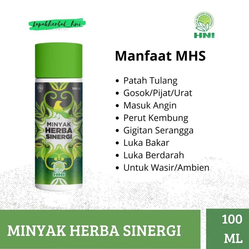 Minyak Herba Sinergi Hpai MHS Minyak Urut Pijat Bayi Anak Minyak But But Obat Masuk angin Mual Munta