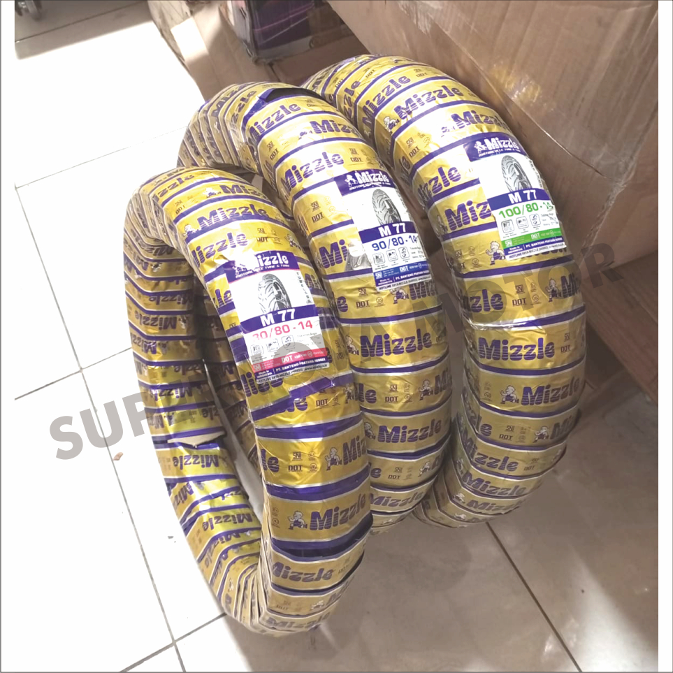 BAN LUAR MIZZLE 80/80-14 90/80-14 100/80-14 TYPE M77 TUBELESS BAN MOTOR MATIC RING 14 MIZZLE