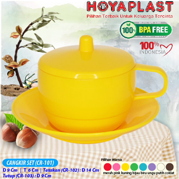 HOYAPLAST CANGKIR SET BPA FREE