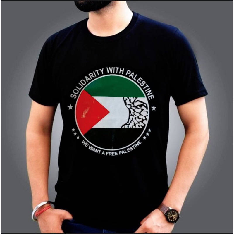 kaos bendera Palestina / kaos Islam / kaos Gaza  / kaos perdamaian Palestina pria wanita / kaos peac