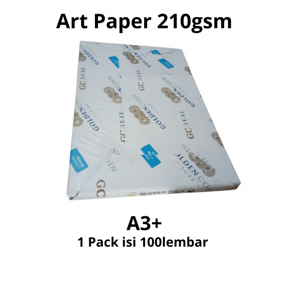 

Kertas Digital Printing 210gsm Art Paper atau Art Board A3+ (324*485mm) 1pack isi 100lembar