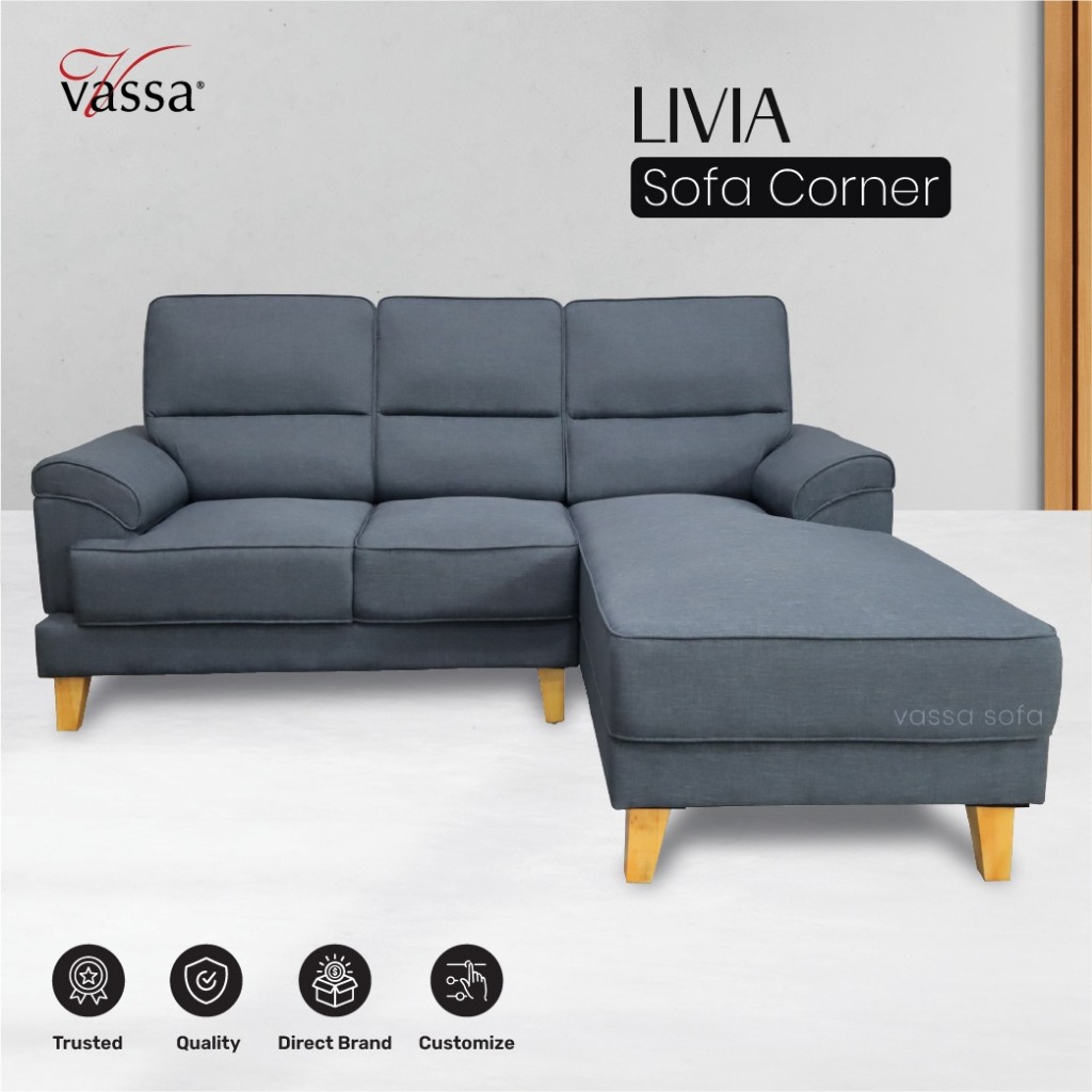Sofa L minimalis Vassa sofa Livia corner sofa