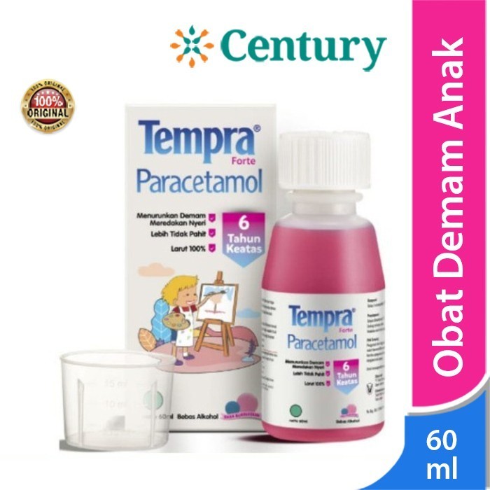 Tempra Forte 6 tahun Sirup Rasa Bubble Gum 60 ml