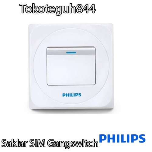 Saklar Philips gang switch Saklar Philips SIMPLY 1 GANG SWITCH