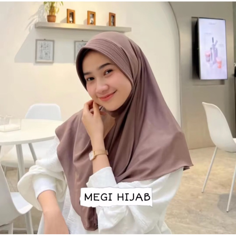 Bergo Hamidah Sport Menutup Dada | Hijab Sport Menutup Dada Jersey Premium